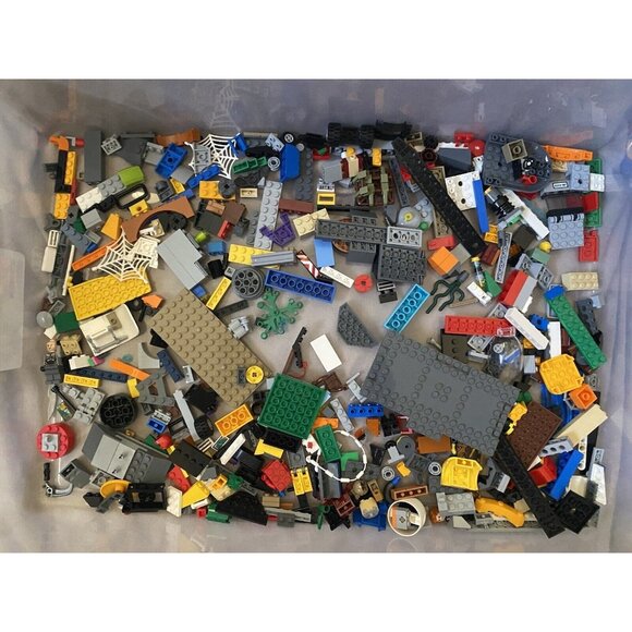 LEGO 4+ lbs Pounds Random Parts Pieces Building Plates Blocks Washed Bulk Lot - Picture 1 of 4